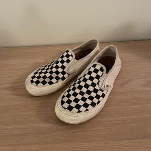 Vans checker board slip-ons